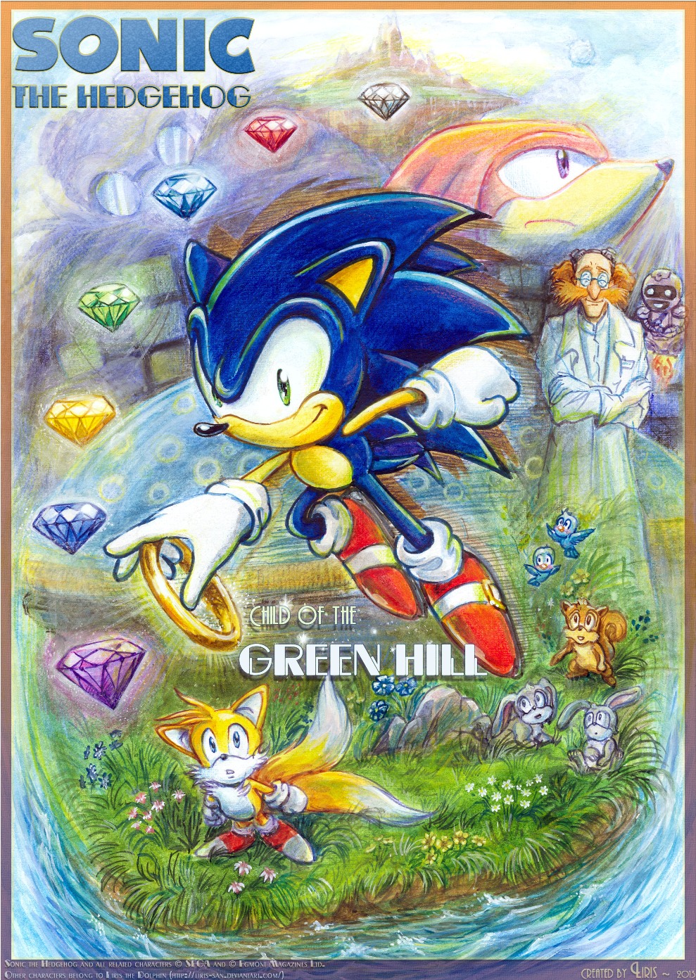 Sonic the Hedgehog Green Hill Zone Painting 