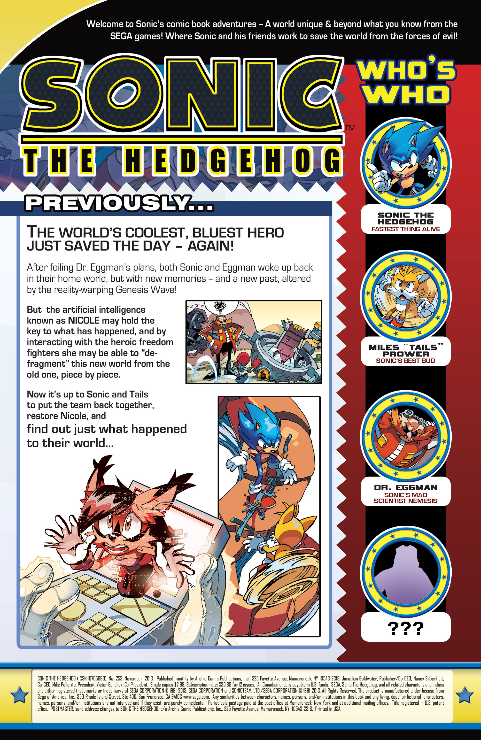 Archie Sonic Preboot Appreciation Station — 253. Sonic the