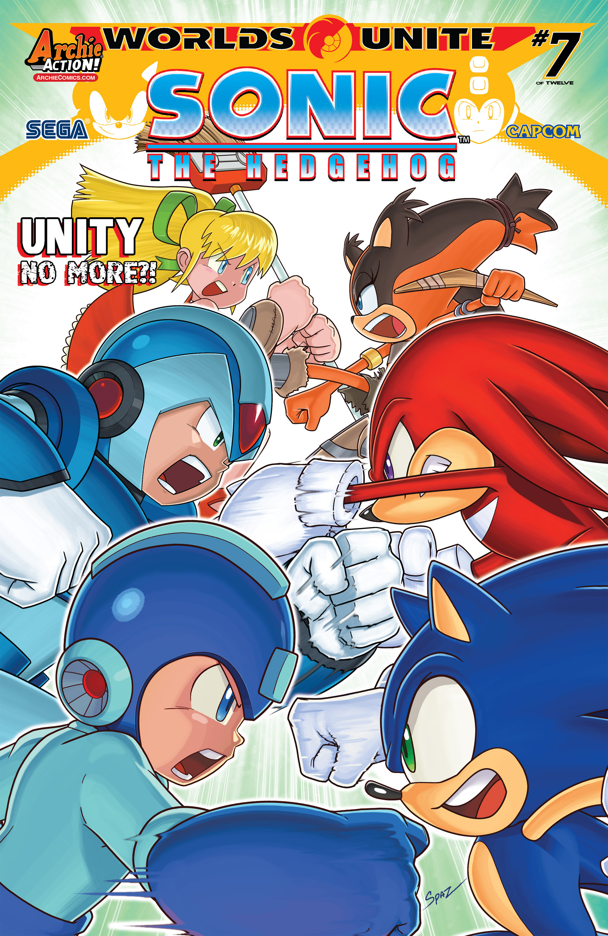 Sonic The Hedgehog Mega Man Worlds Unite - Prelude FCBD (2015) Archie