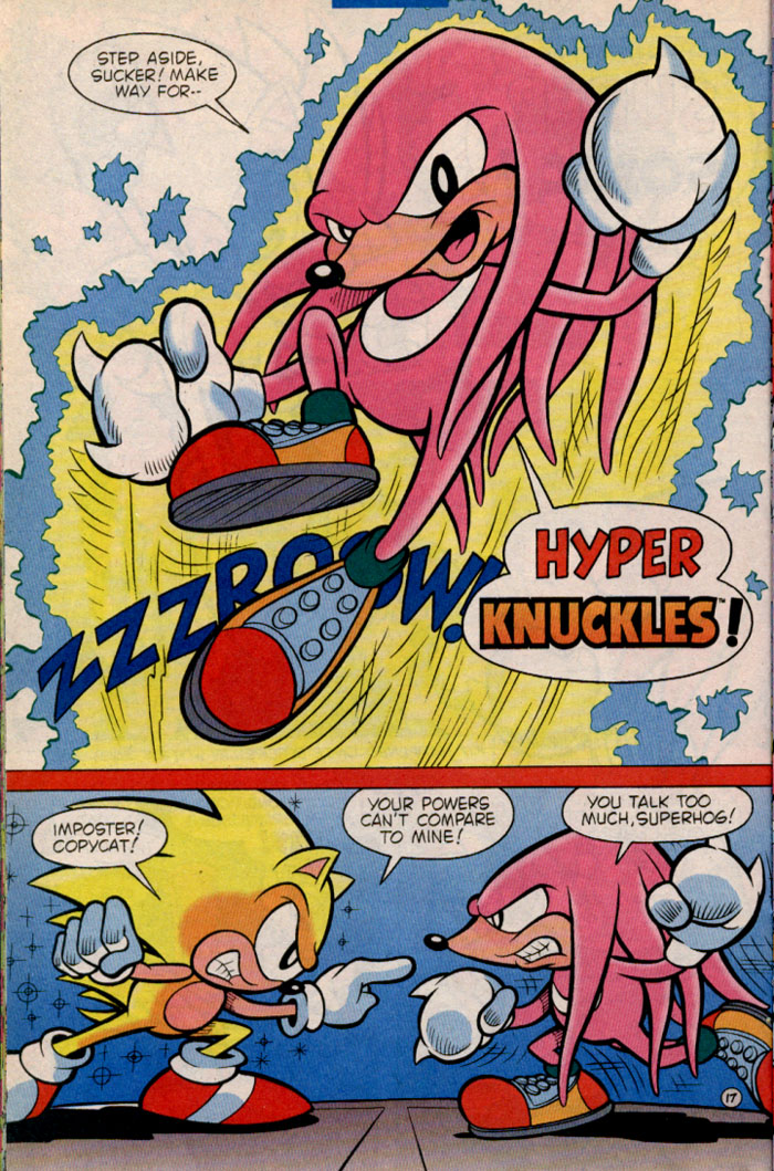 Archie Supersonic vs Hyperknuckles - Classic Sonic Specials - Read Comic  Online