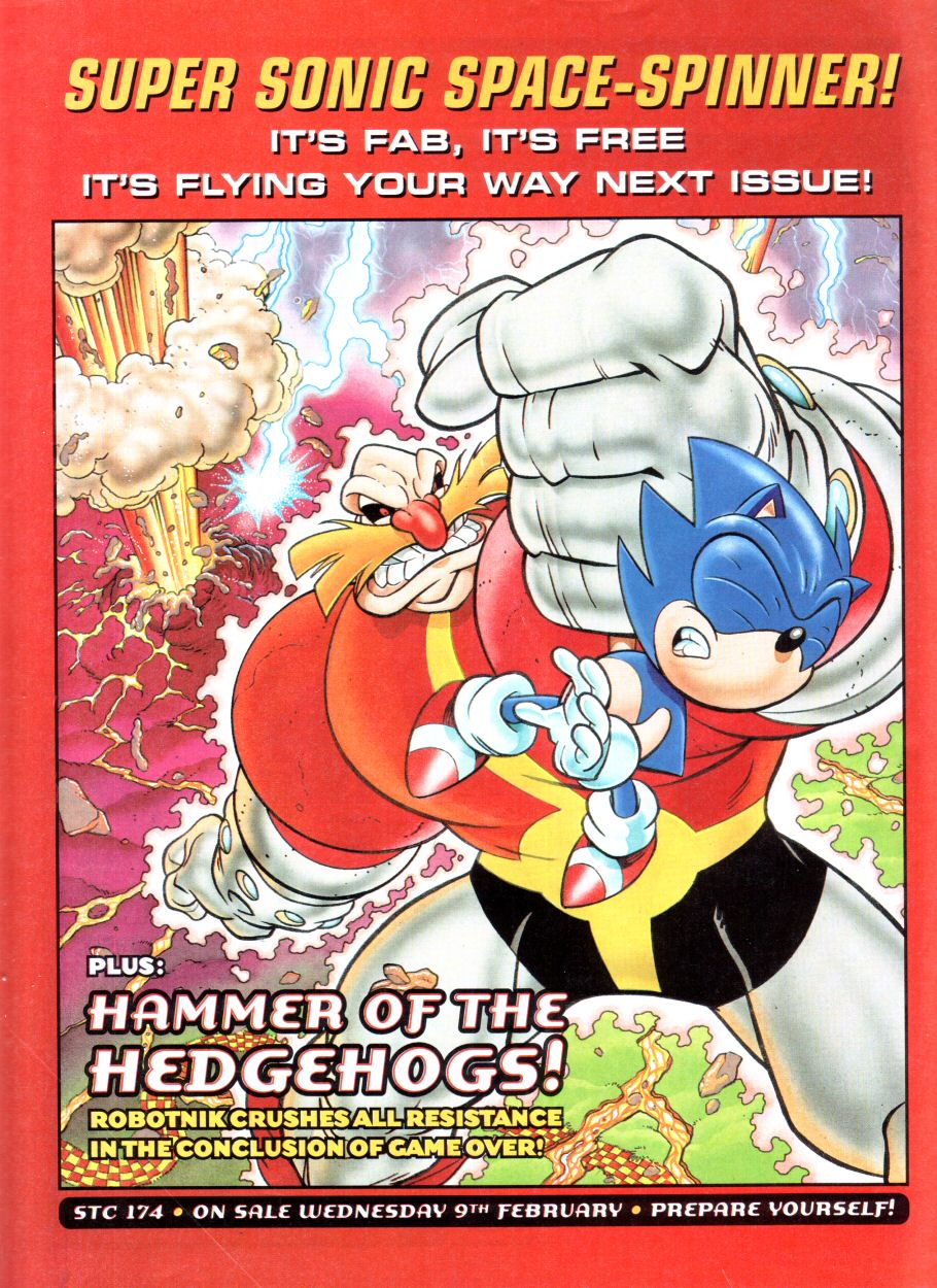 Sonic the Comic #174A FN; Fleetway Quality | Hedgehog with space spinner  bonus 