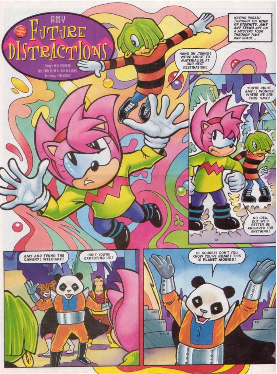 Sonic The Comic - Graphic Novel Amy and Tekno - Read Comic Online