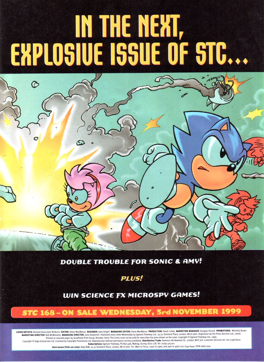 Sonic the Comic #167 Fleetway UK