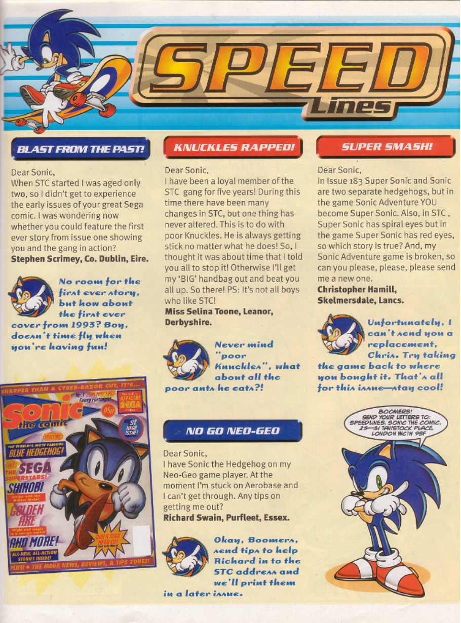 Sonic the Comic 187 A, Aug 2000 Comic Book by Fleetway