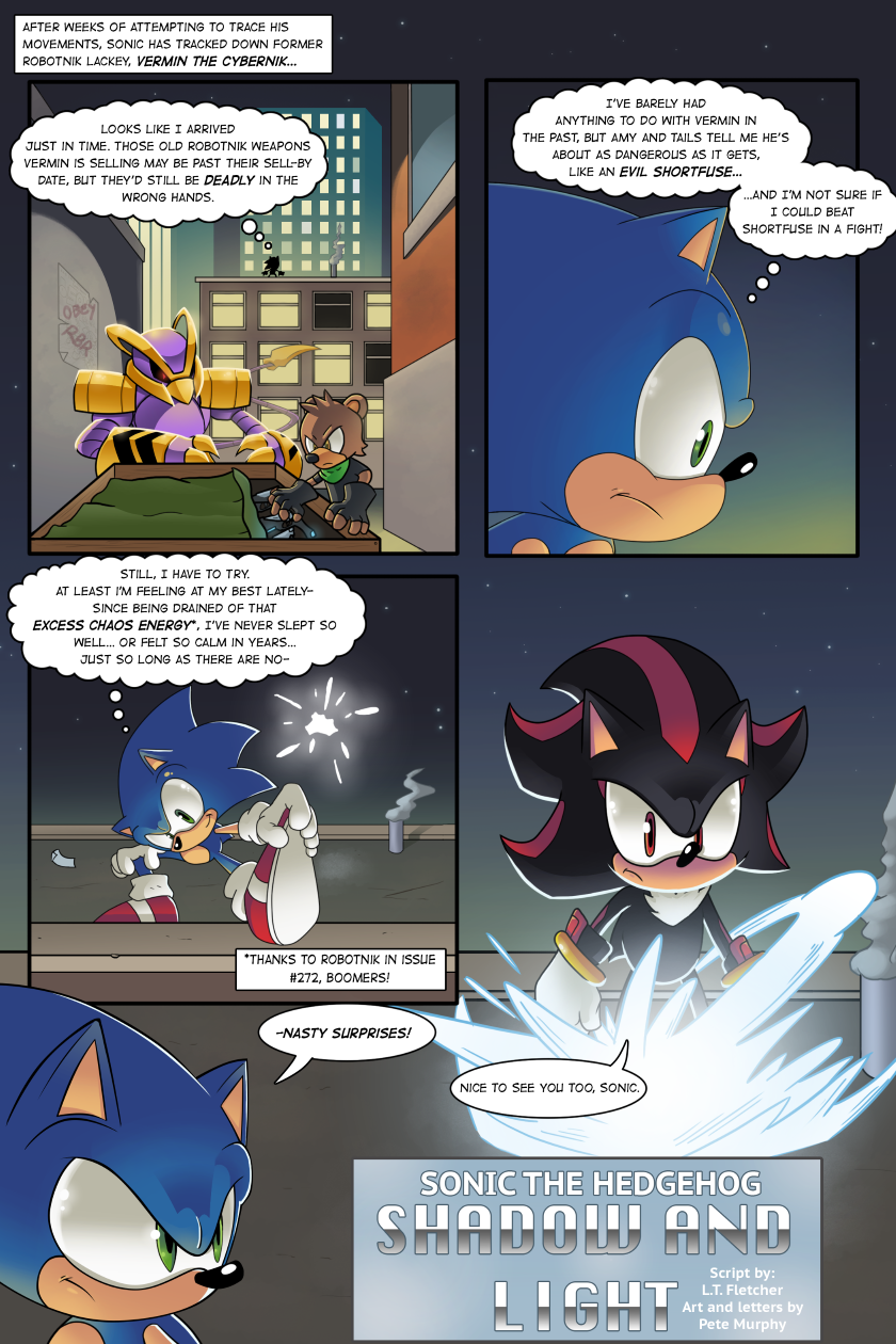 AndTails — Sonadow fans will enjoy the new IDW Sonic comic