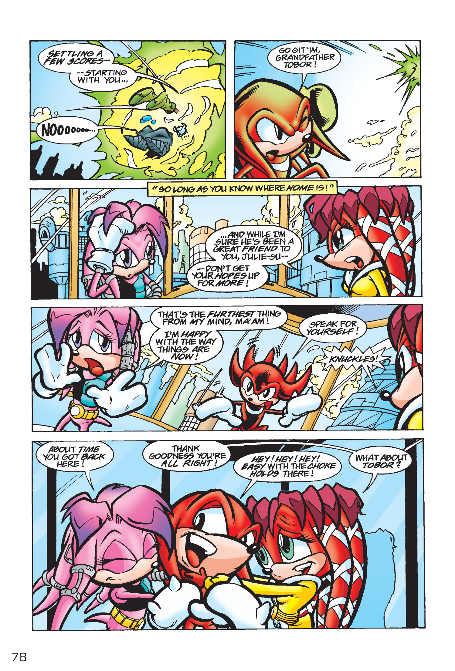 Archie Sonic Online on X: Knuckles arrived with Julie-Su and