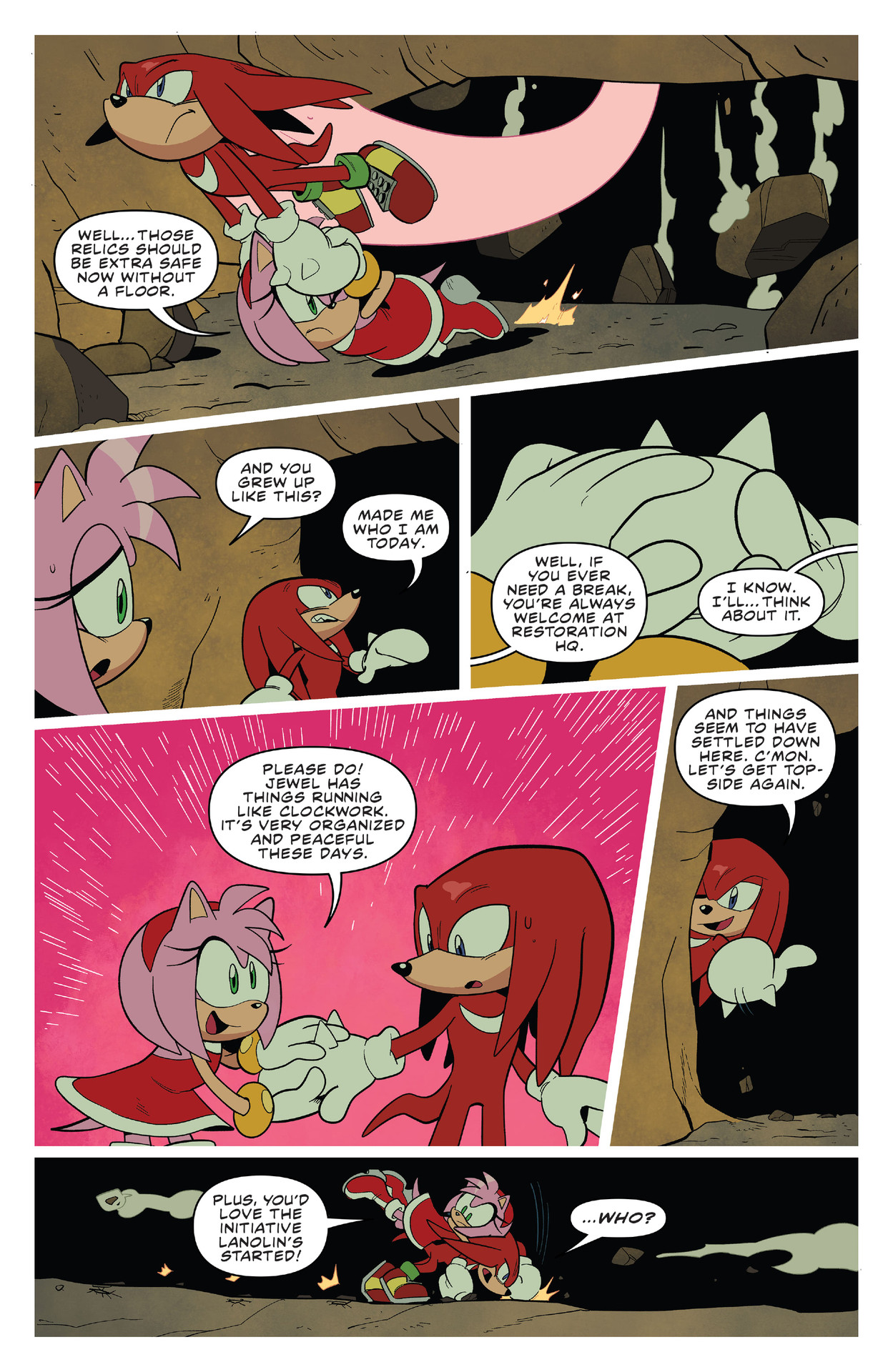 Exclusive: Knuckles Returns in “Sonic Universe” #64 [Preview