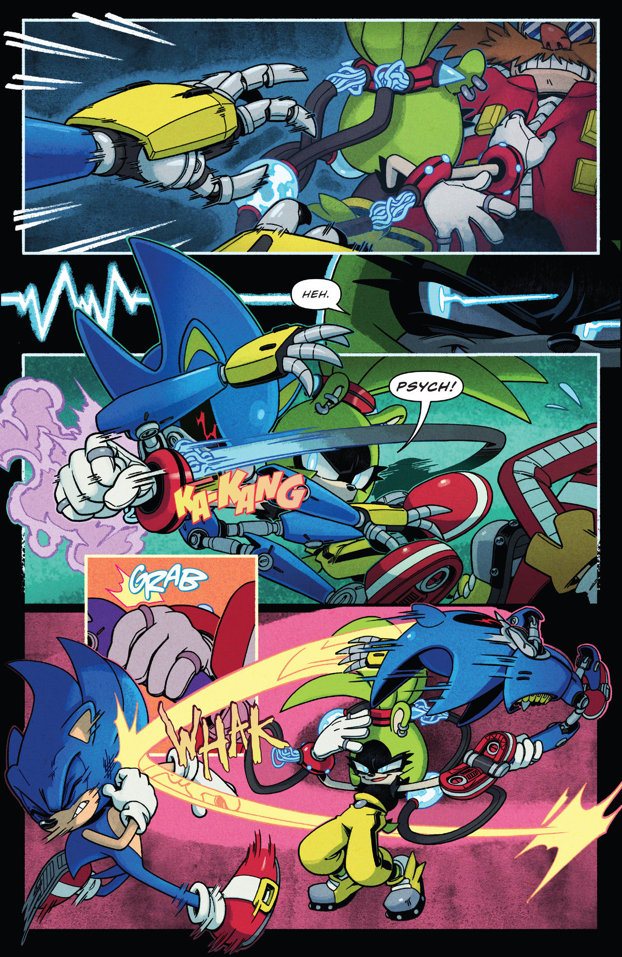 sonic vs metal sonic comic