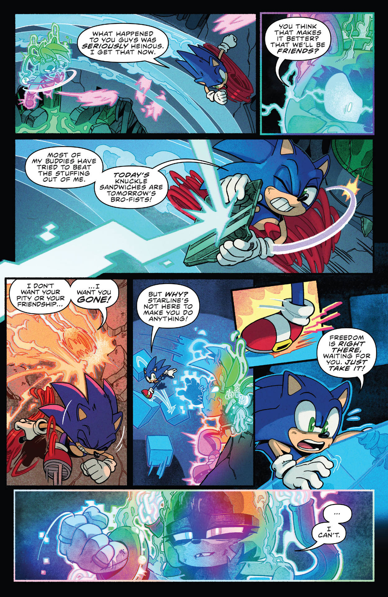 Finished issue 56 of IDW Sonic today, really liked this arc, so
