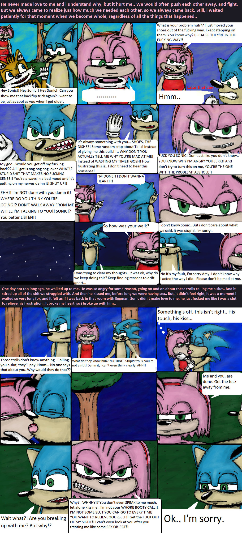 Sonamy.exe Love story (Finished) - Ch 1: It all started to Sonic