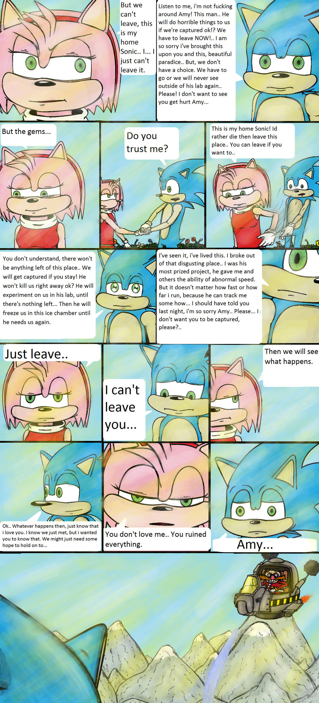 Amy gets trolled, Archie Sonic Comics