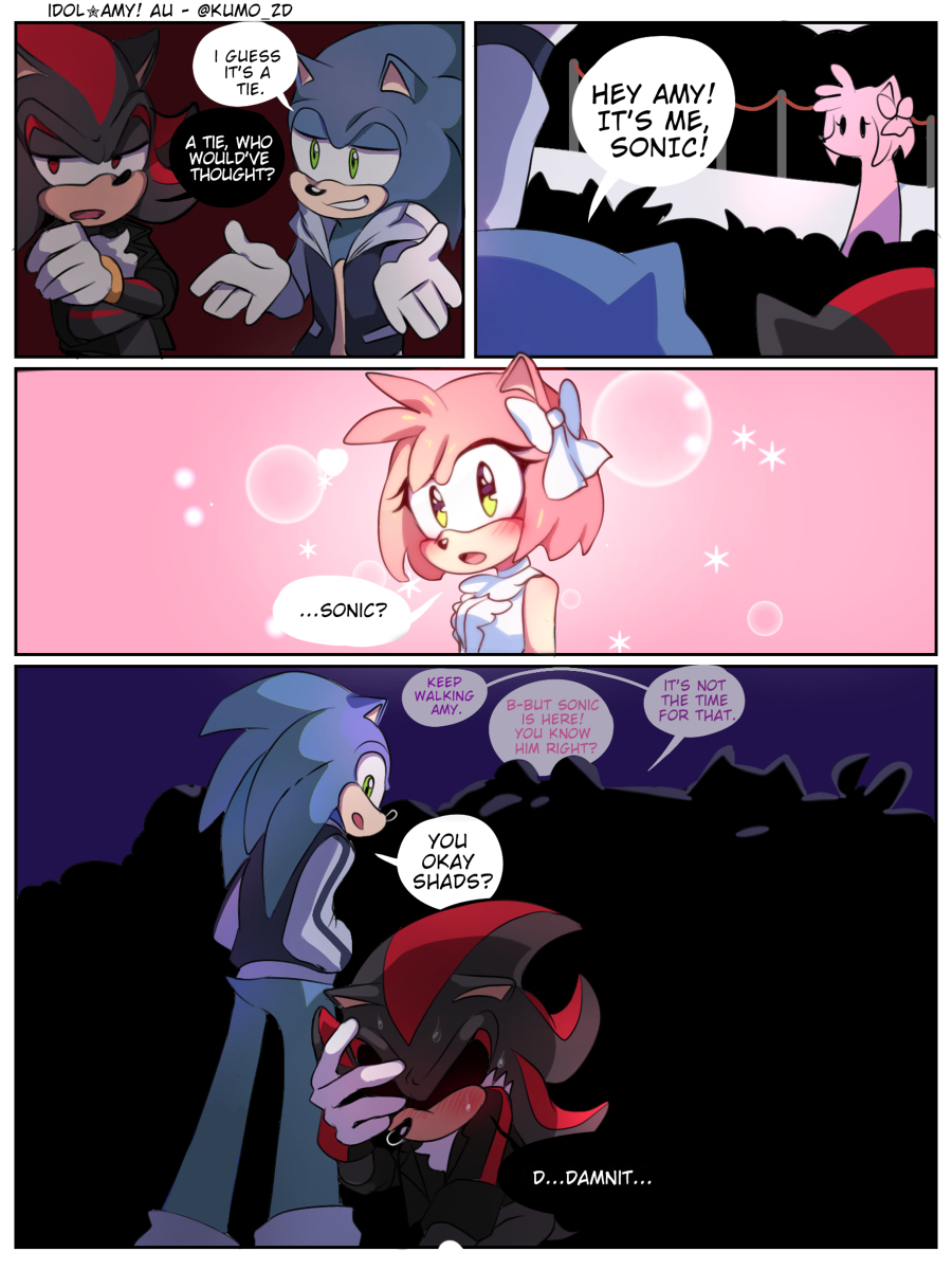 sonic the werehog and amy comic