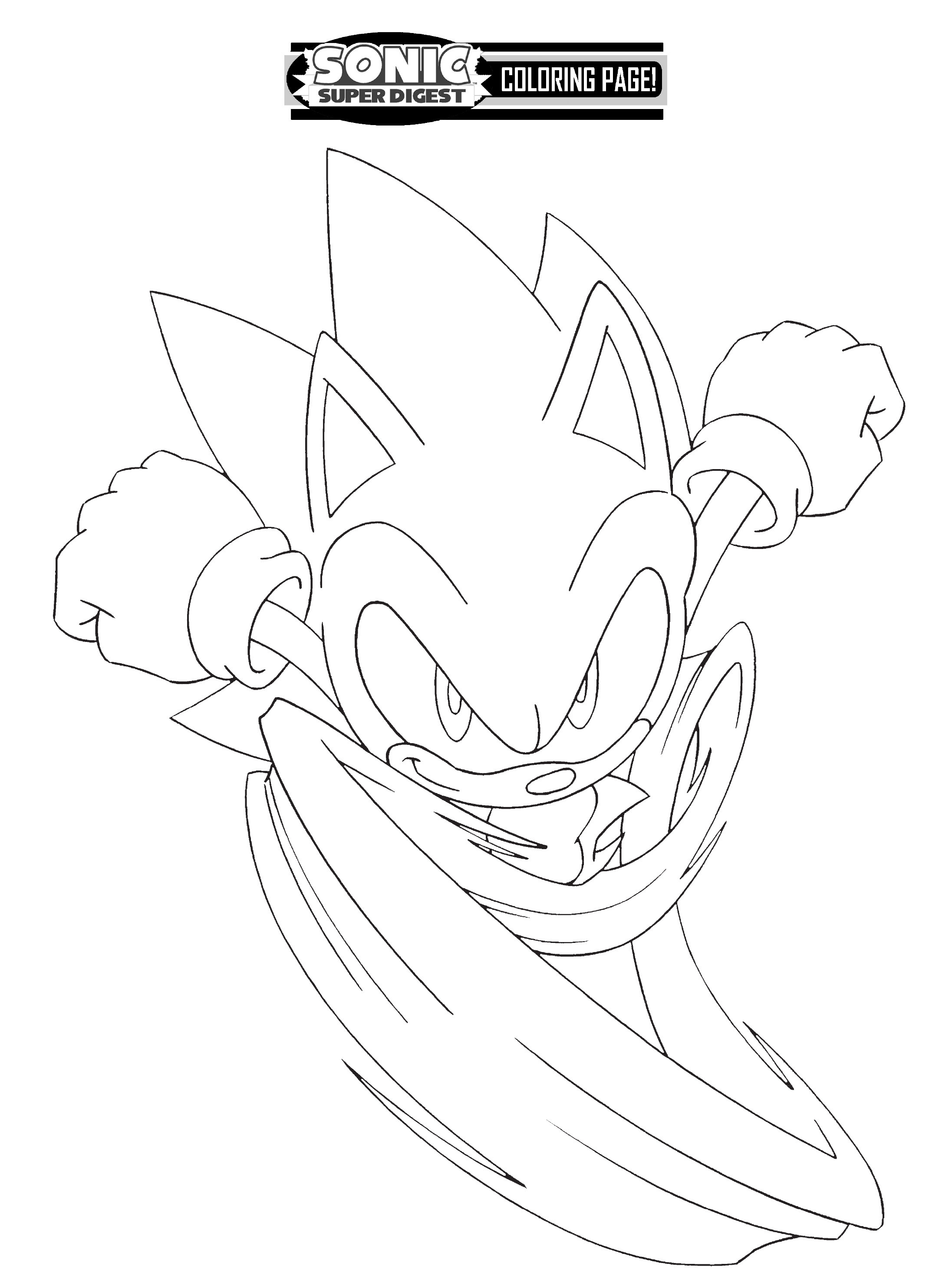 super scourge the hedgehog coloring pages