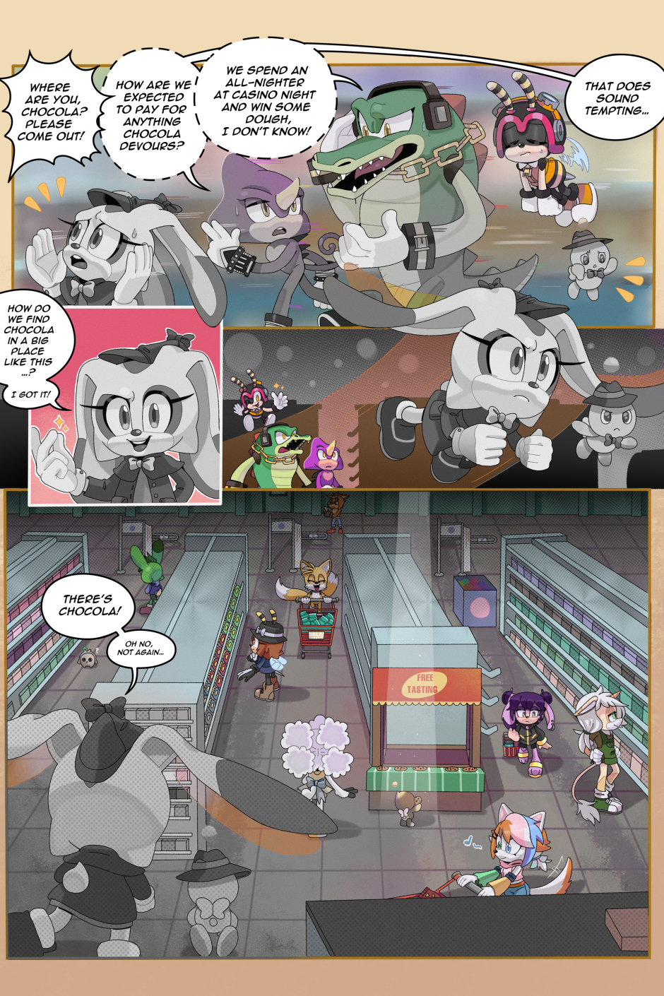 IDW Sonic Fan Annual 2023 Comic #5 - Cream the Buntective 2023