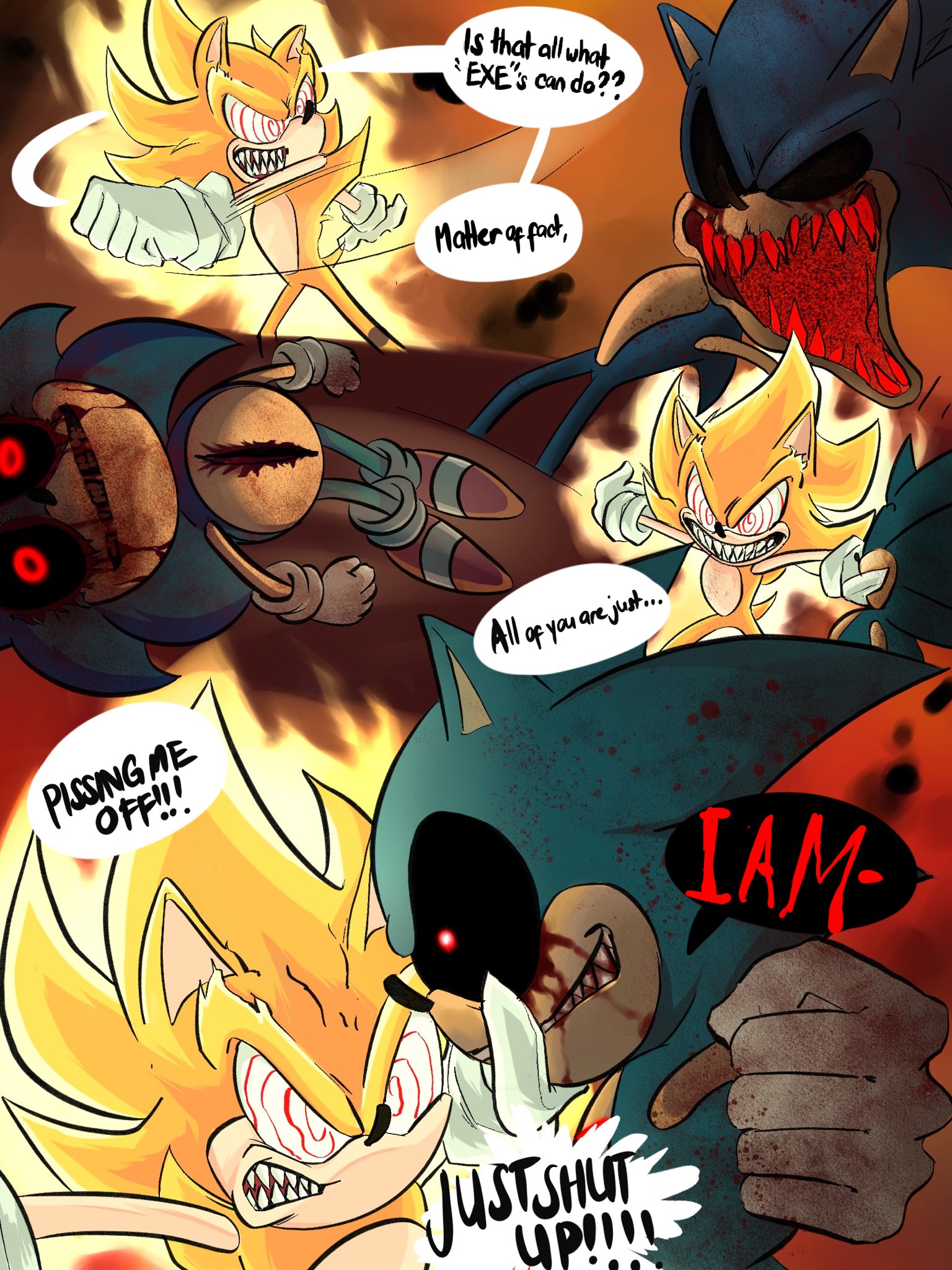 Sonic Execution Chaos Emerges - Part 1 - Read Sonic.Exe Fan Comic