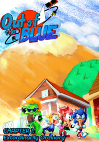 Out of the Blue – Sonic Manga Comic Cover Art